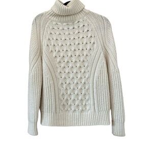 Maison 123 - Cream Turtleneck Sweater
